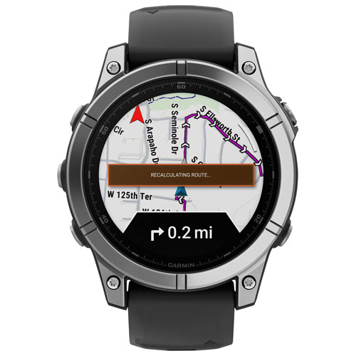 Garmin fēnix E 47mm AMOLED Bluetooth Multisport Smartwatch - Black/Carbon Grey