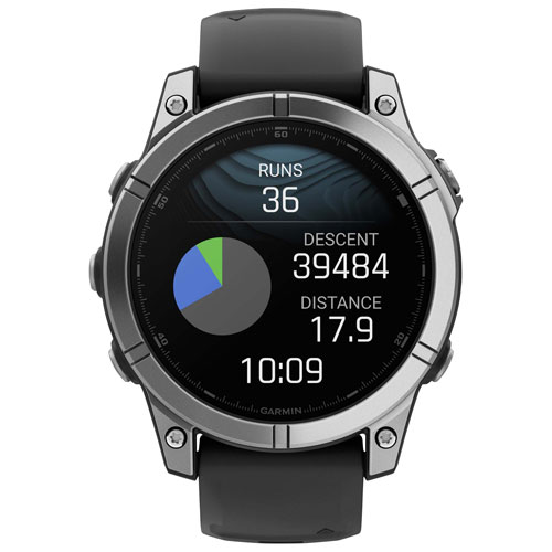 Garmin fēnix E 47mm AMOLED Bluetooth Multisport Smartwatch - Black/Carbon Grey