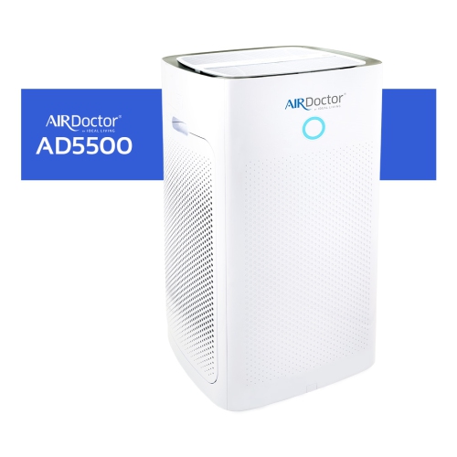 AirDoctor AD5000/AD5500 4-in-1 Air Purifier for Extra Large Spaces, High Ceilings, UltraHEPA, Carbon & VOC Filters, Removes particles 100Xs Smaller