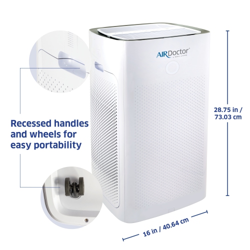 AirDoctor AD5000/AD5500 4-in-1 Air Purifier for Extra Large Spaces, High Ceilings, UltraHEPA, Carbon & VOC Filters, Removes particles 100Xs Smaller