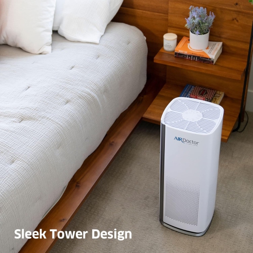 AIRDOCTOR AD1000 4-in-1 Air Purifier for Guest Rooms Kids Bedrooms Home Offices Circulates 285 sq. ft. 4x/Hour