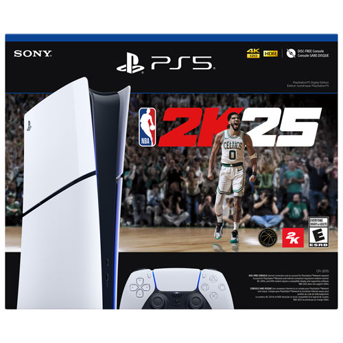 Console PlayStation 5 mince édition numérique - Ensemble NBA 2K25