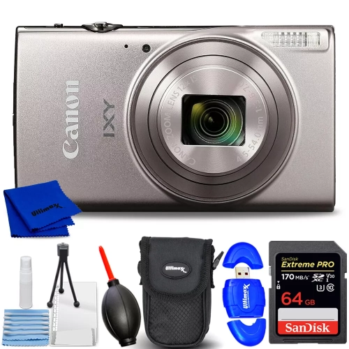 Canon Compact Digital Camera IXY650 IXY650SL - 7PC Accessory Bundle