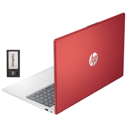 HP  15.6" HD Business Laptop, Intel Pentium N200 Processor, 128GB SSD, 8GB Ram, Intel Uhd Graphics, HD Webcam, 1 Year Office 365, Win 11, Scarlet Red Great business computer, responsive, smooth running even when multi-tasking