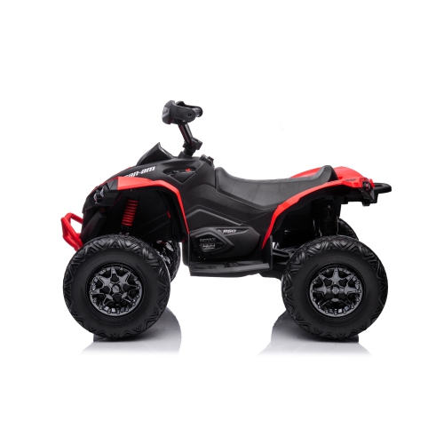 24V Can Am Renegade ATV for 3-7yrs - LED, MP3/USB/Radio, Bluetooth, Leather Seat, Safe Fun.