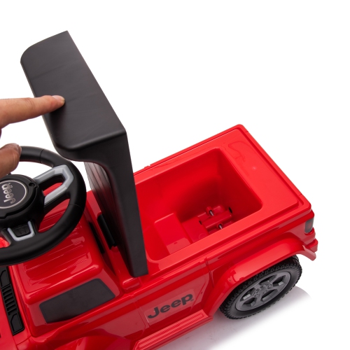 Jeep Rubicon Toddler Ride-On: Foot to Floor, Engine Sounds, Storage, Safe for 1-3yrs.