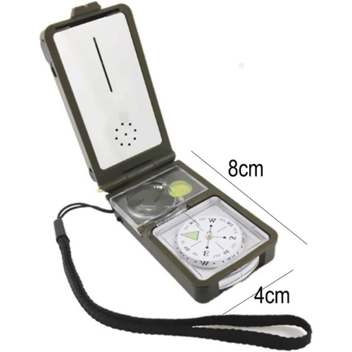 10-in-1 Tactical Survival Tool With Compass Whistle, Shockproof Hiking Navigation Compass, for Hiking Camping Climbing Exploring Outdoor Activities
