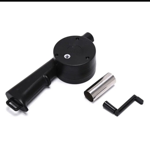 Portable Hand-Operated Blower BBQ Hand Crank Air Blower Fan for Charcoal Grill BBQ Campfire Fireplace for BBQ Picnic Outdoor Camping Charcoal