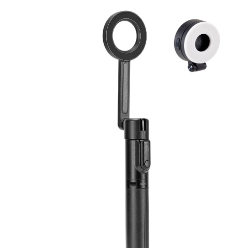 ADAM Elements SELFIE Pro - Magnetic Tripod and Extendable Selfie Stick with Selfie LED Light Bluetooth 4.2 for iOS & Android 360° Rotation