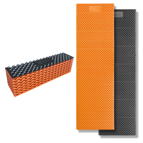 Mountain Spring Classic Folding Pad Closed Cell Foam Sleeping Pad R1.8 Lightweight Sleeping Mat for Camping Hiking Backpacking Orange