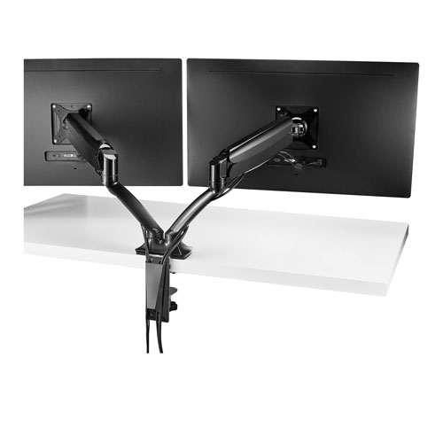 Insignia Dual Arm Full Motion Hydraulic Monitor Mount - Black by INSIGNIA - Open Box condition - Image 3