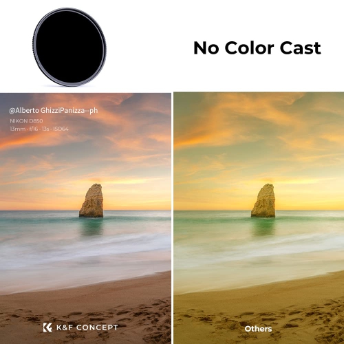 Concept 77MM ND1000 Lens Filter Neutral Density 10 Stops Filters Multi-Coated Optical Glass Neutral Grey ND Filter with Multi-Resistant Nano Coating