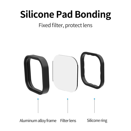 Ensemble de 4 filtres d'objectif compatibles avec les accessoires GoPro Hero 12 Hero 11 12 11 10 9 Hero 10 Hero 9 Black, Neutral Density et Polarizing