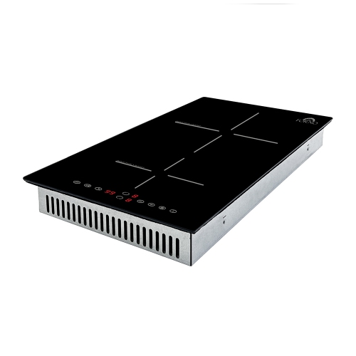 Forno Parco 12-Inch Induction Cooktop, 2 Zones, 3600W, Touch Control, 9 Power Levels & Booster Function