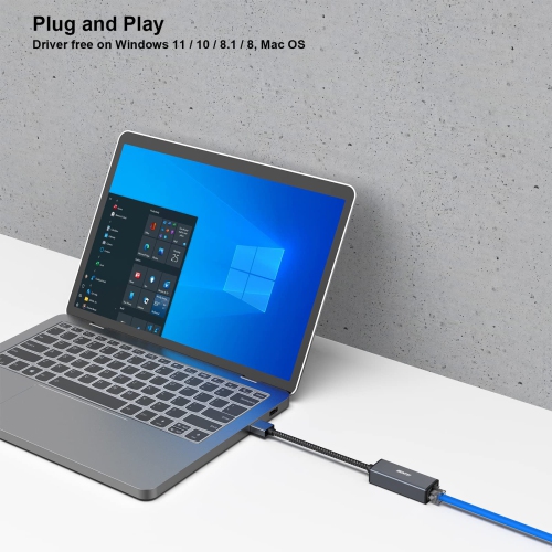 Adaptateur Ethernet BENFEI, adaptateur LAN Gigabit USB 3,0 à RJ45 1000&nbsp;Mb/s