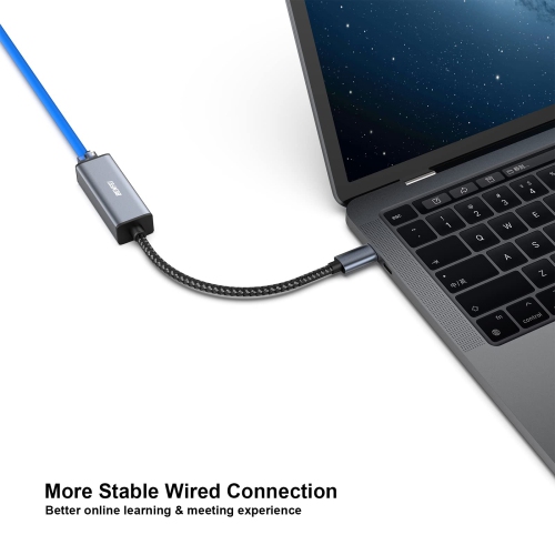 Adaptateur USB-C vers Ethernet BENFEI, USB-C vers adaptateur réseau local Ethernet Gigabit RJ45