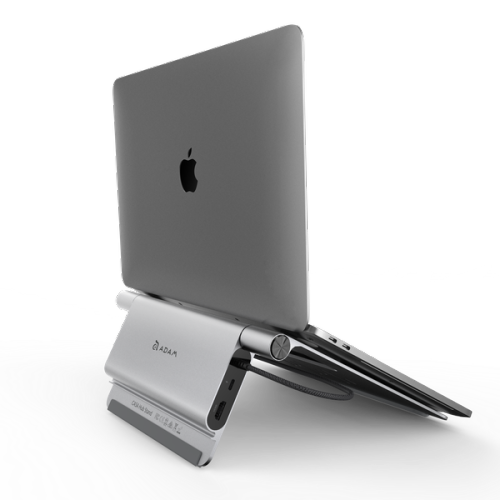 ADAM Elements Hub Stand 5-in-1 Multifunction Aluminum Laptop Stand Hub USB-C to USB-A 3.1 x3 USB-C PD@100W x1 HDMI 4K@30Hz x1 Plug and play