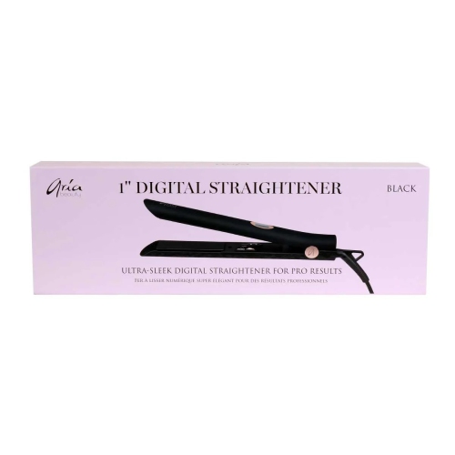 Aria Beauty - 1" Ultra Sleek Black Digital Straightener