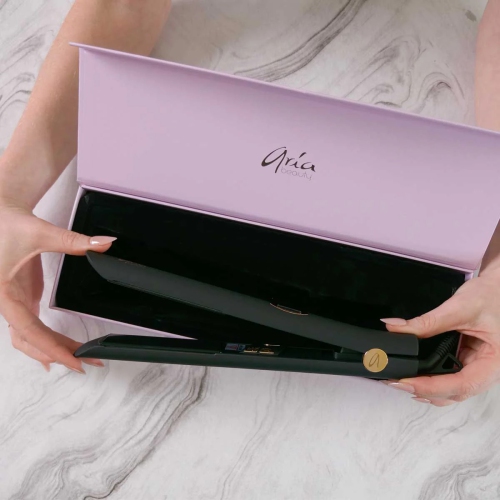 Aria Beauty - 1" Ultra Sleek Black Digital Straightener