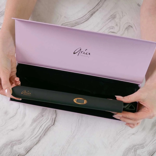 Aria Beauty - 1" Ultra Sleek Black Digital Straightener