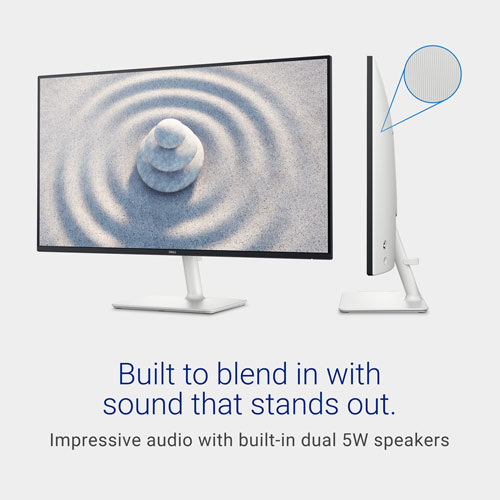 Moniteur DEL IPS HD intégrale GTG 8 ms 100 Hz 27 po de Dell - Argenté