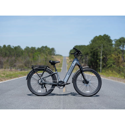 Velotric Discover 2 Electric City Bike (750W Motor/ 120km Range/ 45km/h Top Speed) - Stone Grey