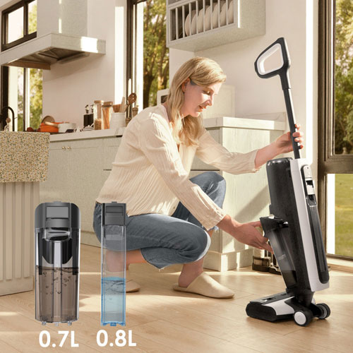 Aspirateur vertical sans fil sec/humide FloorWasher Pet 5 Series de Tineco - Noir