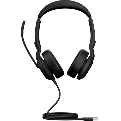 Boîte ouverte - Casque d'écoute 100 % sans fil Bluetooth 5,2 à suppression active du bruit avec micro Evolve2 50 de Jabra