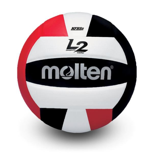 Molten L2 Volleyball Black/Red