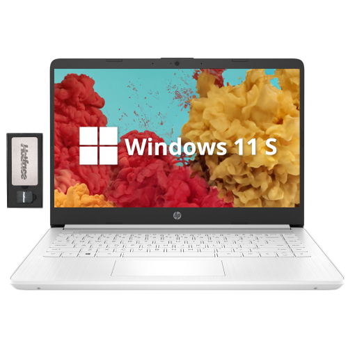 HP  Stream 14" HD Laptop, Intel Celeron N4020 Dual-Core Processor, 64GB Emmc, 4GB Ddr4 Ram, 1 Year Office 365, Webcam, HDMI, Windows 10S, White