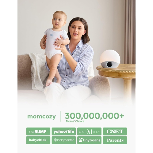 Momcozy Sunrise Alarm Clock Wake Up Light Sound Machine for Sleep, White Noise Machine with Dimmable Night Light, 30 Soothing Sleep Sounds 7 Colors,