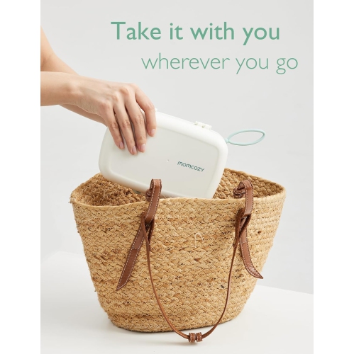 Momcozy Bottle Brush Set - Baby Bottle Cleaner Kit with Silicone Brush, Nipple Brush, Straw Brush, Soap Dispenser, Drying Rack - 7 in 1 Bottle