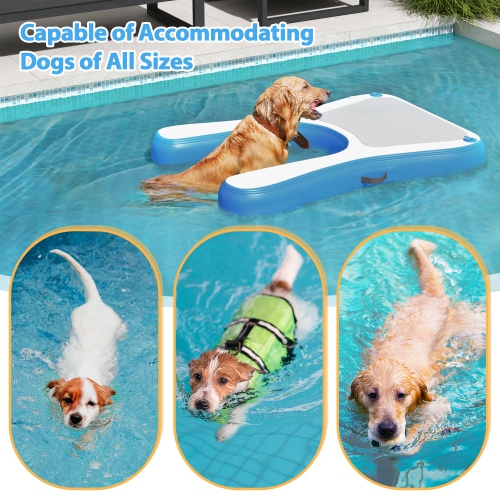 Floating Dog Ramp Inflatable Pet Ladder Up To 242lb