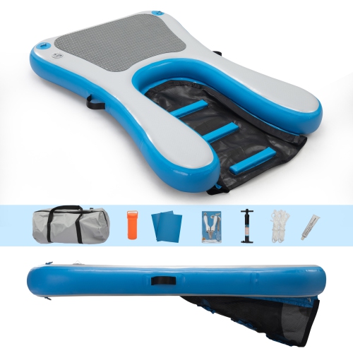 Floating Dog Ramp Inflatable Pet Ladder Up To 242lb