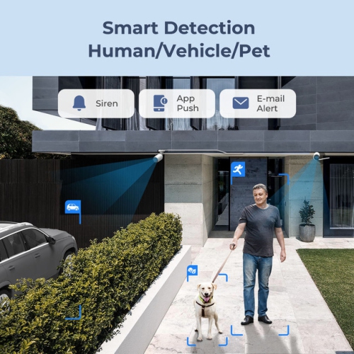 Reolink RLK16-1200B8-A Smart 12MP 16-Channel PoE Camera System with Spotlights, Person/Vehicle Detection, Built-in 4TB Hard Drive