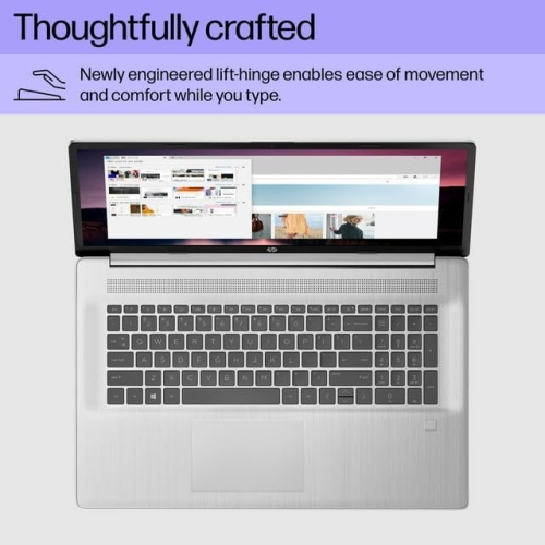 Refurbished HP 17.3" FHD Laptop, Intel Core i3-N305, Intel UHD Graphics, 32GB RAM, 1TB SSD, Windows 11 Home, Natural Silver