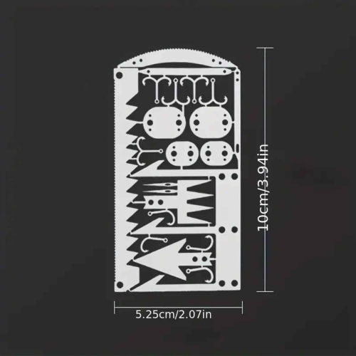 Survival tool fishing gear hook card,Outdoor camping supplies multifunctional survival tools,fishing survival kit,hunting trips tool