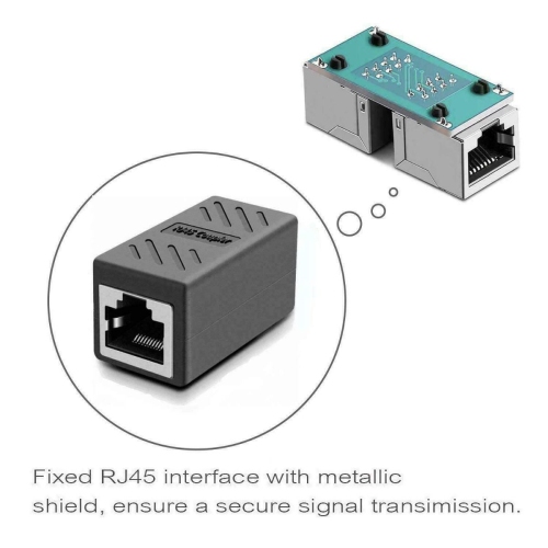 Coupleur RJ45 blindé robuste et durable, connecteur d'adaptateur de jonction LAN d'extension de câble Ethernet, connecteur d'extension LAN femelle à