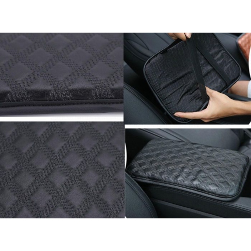 Noble Crown Series Car Central Armrest Box – Stylish Diamond Lattice Design, Durable Faux Leather, Easy Installation