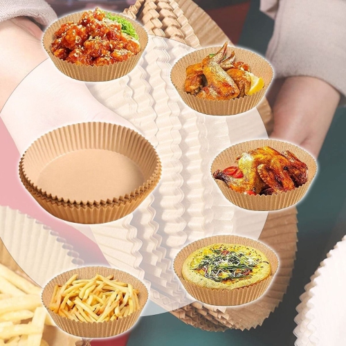 Air Fryer Disposable Paper,50 Pcs Parchment paper, Air fryer, Oil-proof, Water-proof, Parchment Baking Paper for Baking Roasting Microwave