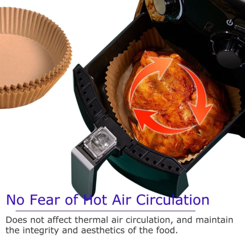 Air Fryer Disposable Paper,50 Pcs Parchment paper, Air fryer, Oil-proof, Water-proof, Parchment Baking Paper for Baking Roasting Microwave