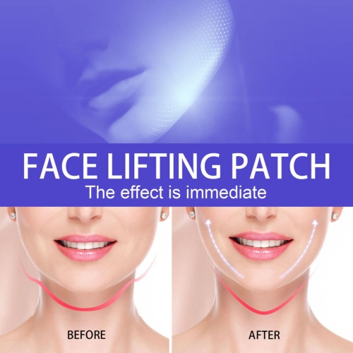 60Pcs Face Lifting Tape Invisible Face Stickers Thin Sticker Chin Medical Tape Facial Line Wrinkle Flabby Skin V-Shape Face Lift Tape to Hide Facial