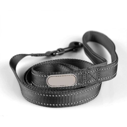 Corde à tirer pour animal de compagnie KL-039 Premium - fibre de bambou noire élégante pour une durabilité optimale, taille moyenne pour les chiens