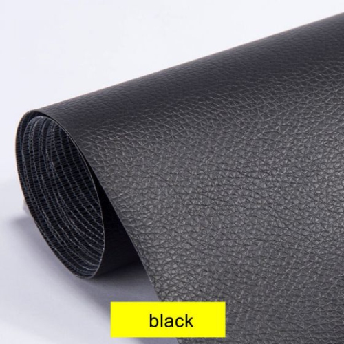 Leather Repair Tape Self-Adhesive Patches Kit for Couches Car Seats Furniture Sofa Vinyl Chairs Jackets Shoes Bags Black - 1Pcs