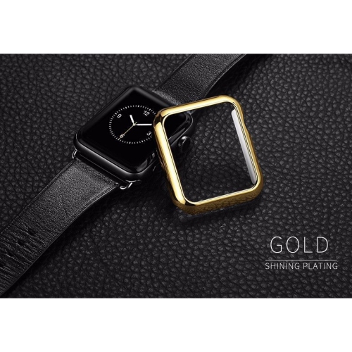 PC plastic electroplating case compitible for Smart Watches Gold-42mm
