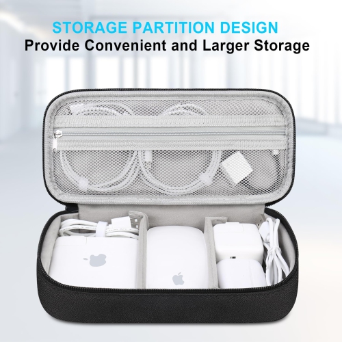 Electronic Organizer Travel Cable Organizer Bag Pouch Tech Electronic Accessories Carry Case Portable Double Layers Charger Case for