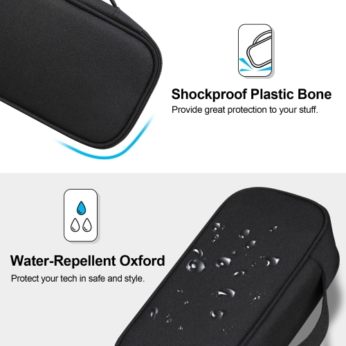 Electronic Organizer Travel Cable Organizer Bag Pouch Tech Electronic Accessories Carry Case Portable Double Layers Charger Case for