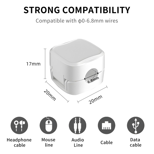 Magnetic Cord Organizer,Magnetic Cable Clips Cable Smooth Adjustable Cord Holder,Under Desk Cable Management,Adhesive Wire HolderOrganizer for Home