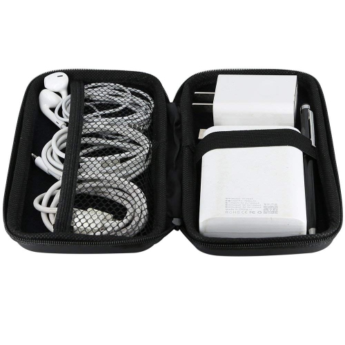 Universal Pouch Travel Power Bank Carrying Case Hard Shockproof Protective EVA Cover Battery Pack USB Cable Organizer Earbuds Sleeve Electronics Bag