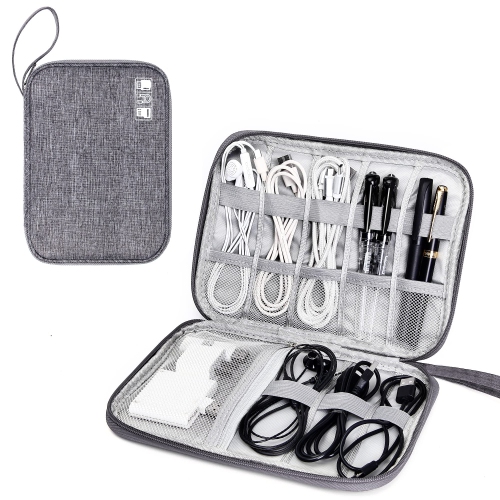 HLD Travel Electronics Organizer Portable Cable Organizer Bag for Storage Electronic Accessories Case for Cord, Phone, Charger, Flash Drive